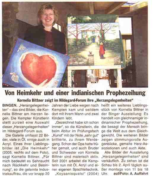 15.03.2006 - Neue Binger Zeitung, Bingen